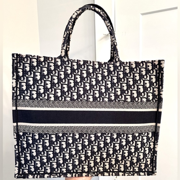 Pristine Christian Dior Large Book Tote - Picture 2 of 8